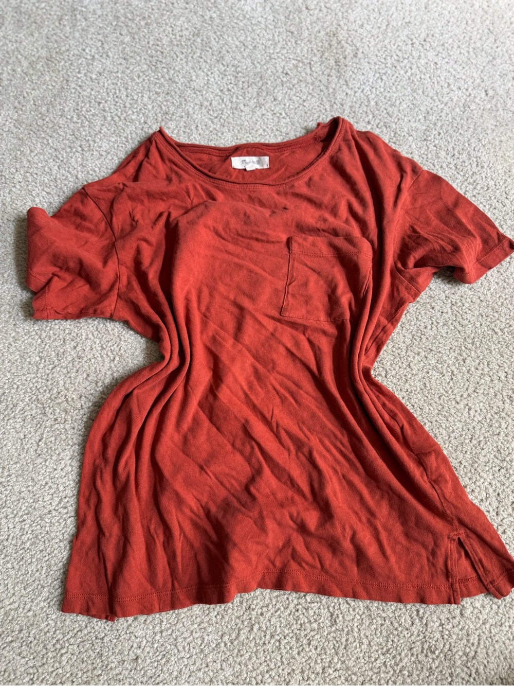Madewell Women's Rust Short-Sleeve Pocket Tee
